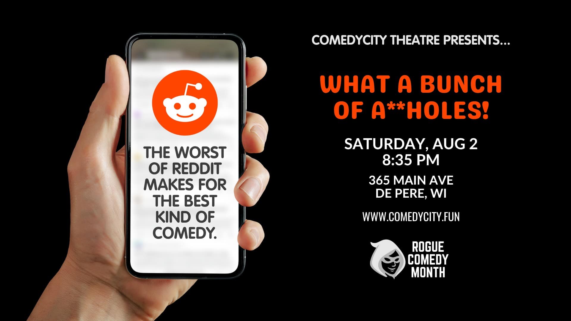 improv show comedy green bay reddit