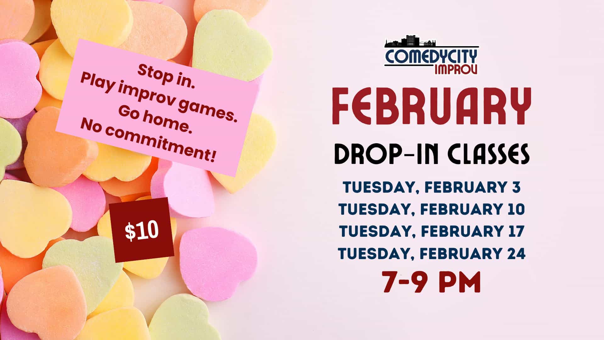 comedycity february drop in classes