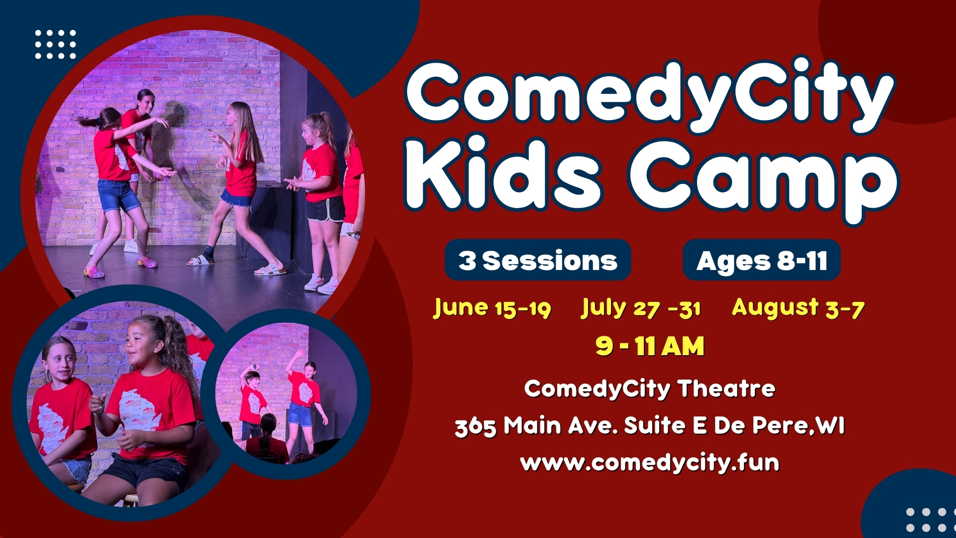 ComedyCity KIds Camp flyer