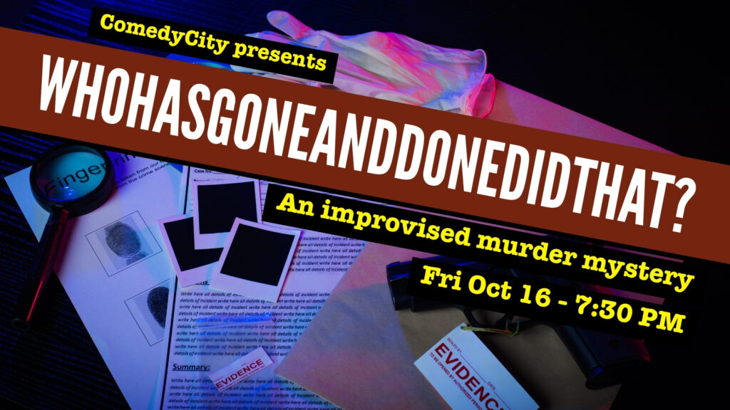 ComedyCity's murder mystery show October 2026