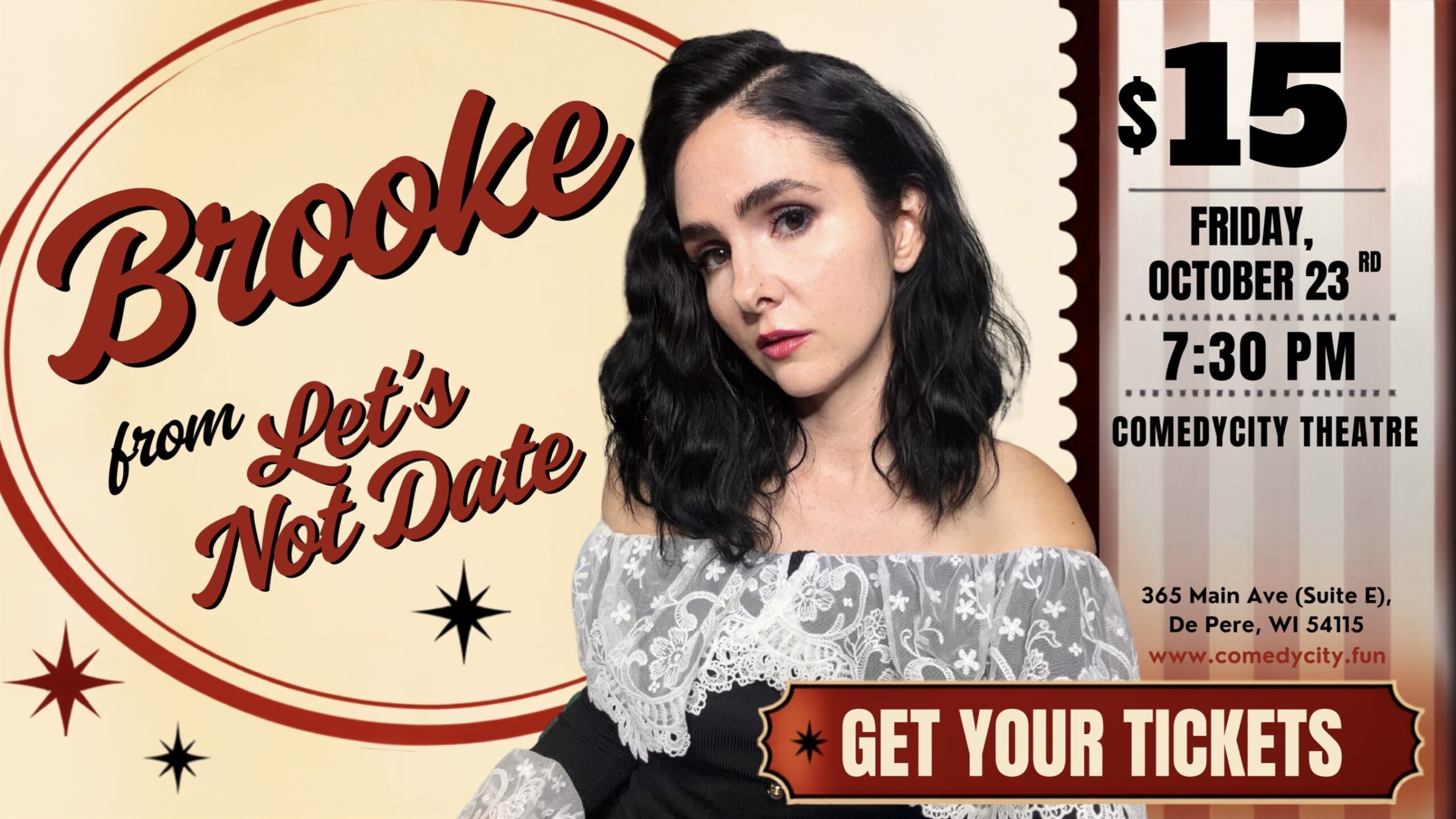 Lets Not Date at ComedyCity Banner
